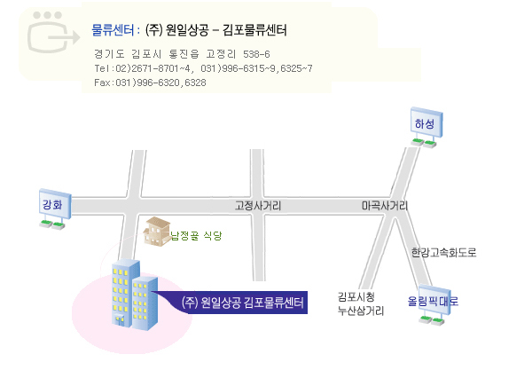 물류센터 찾아오시는길